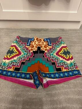 Flying Tomato Women’s Shorts Beautiful Bold Bright Print SZ M